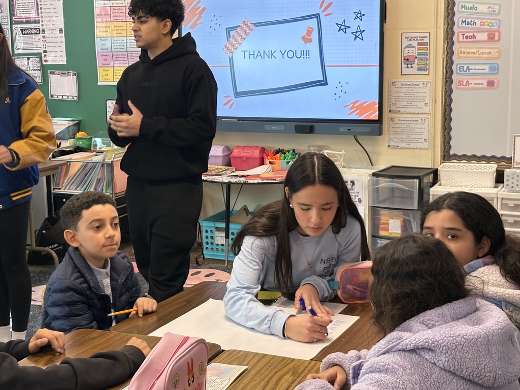 NBTHS P.U.S.H. students spoke at Livingston Park Elementary today!