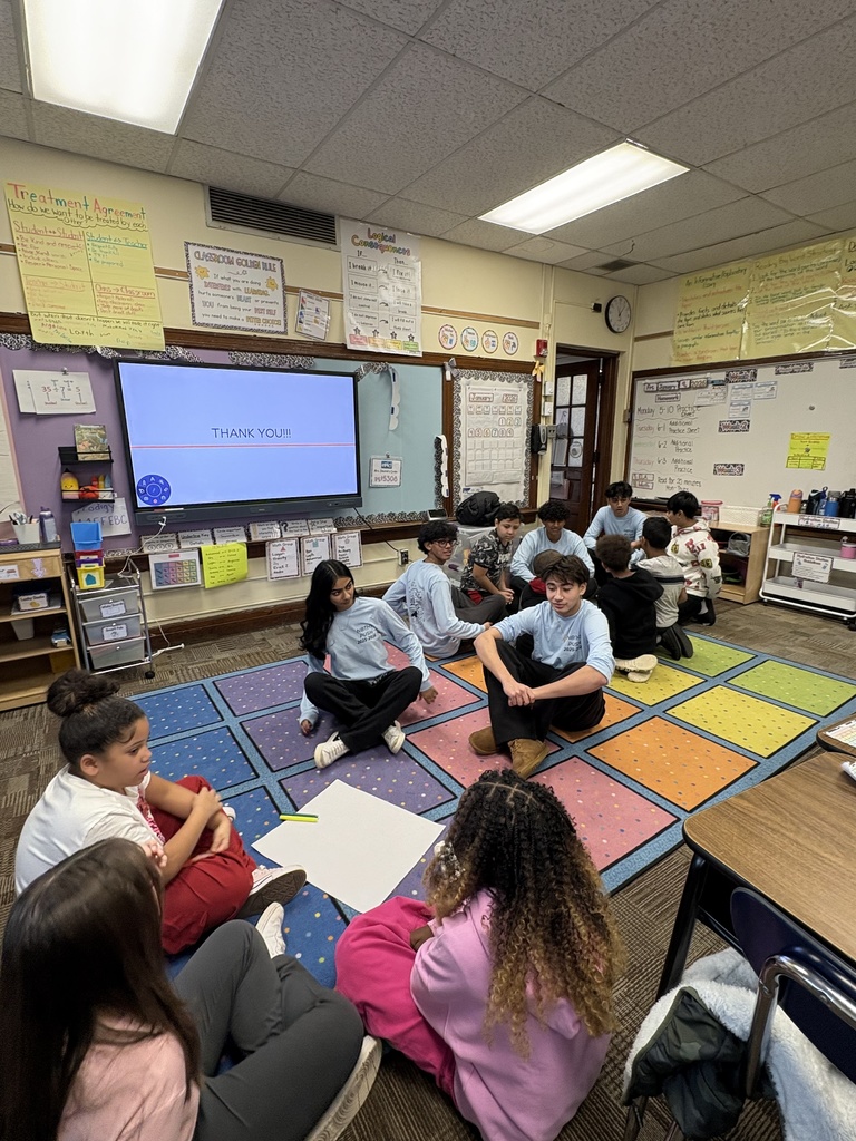 NBTHS P.U.S.H. students spoke at Livingston Park Elementary today!