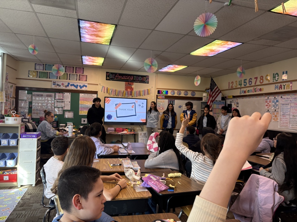 NBTHS P.U.S.H. students spoke at Livingston Park Elementary today!