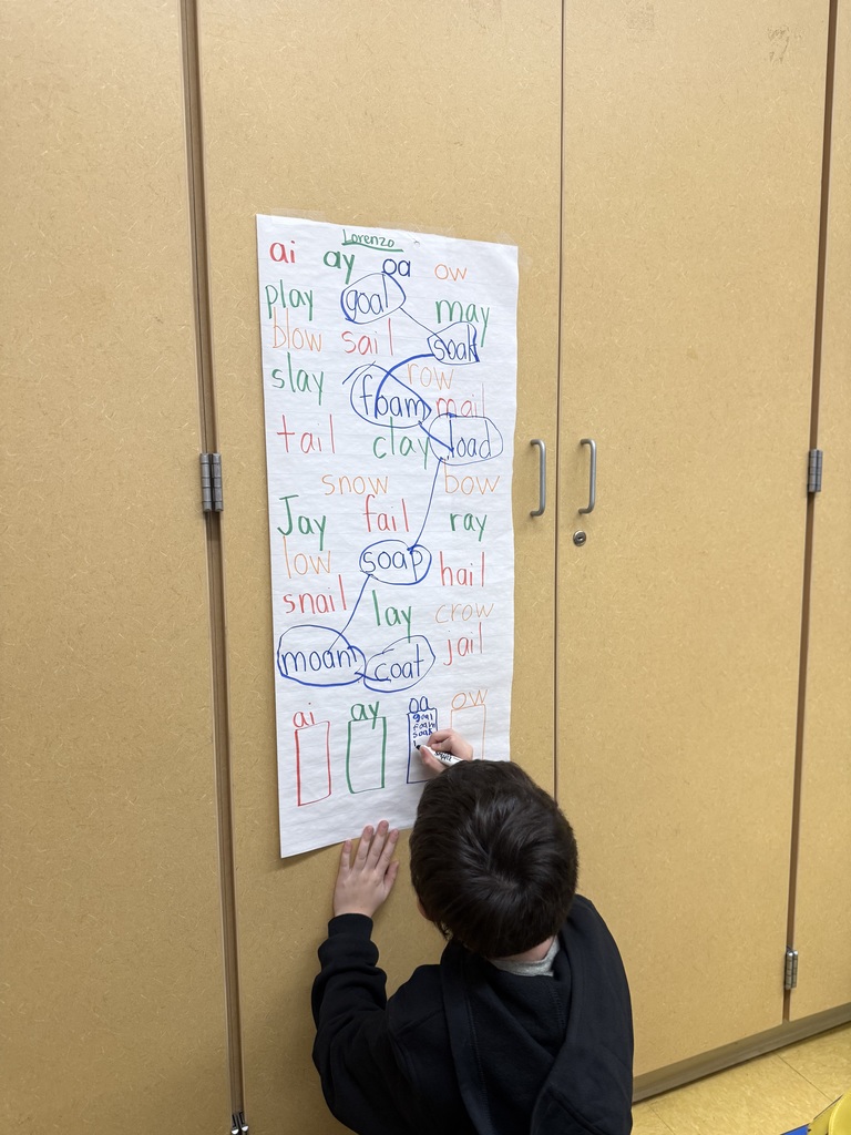 Working hard with vowel teams!