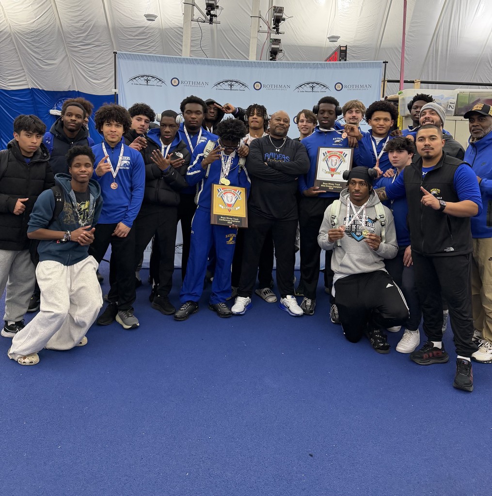 GMC Champions - Boys Track team poses together