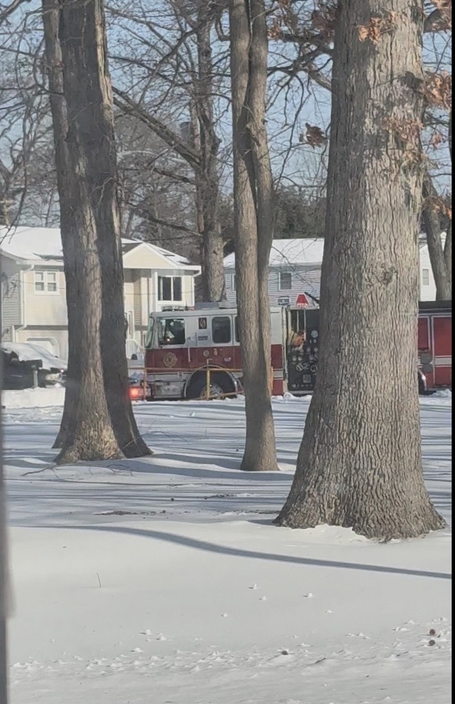 Fire truck on the street