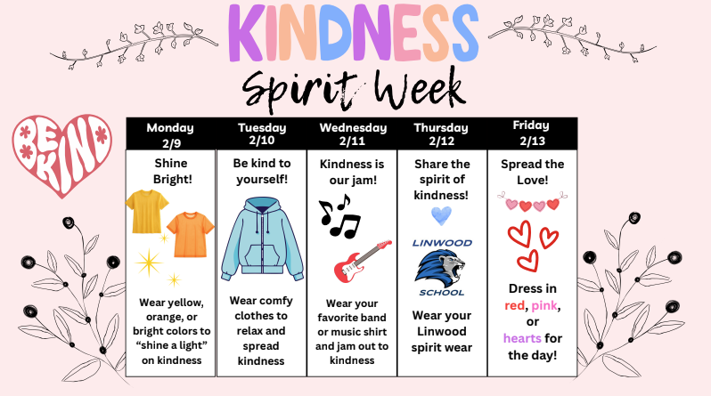 Spirit week 2/9-2/13