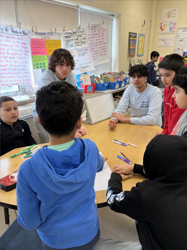 Group of students at a table