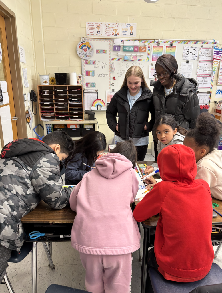 Group of students at a table