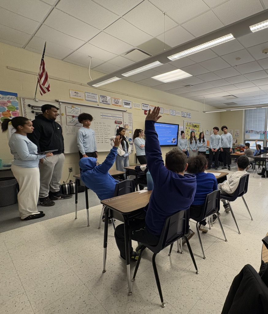 NBTHS PUSH Club Students visited John Adams Elementary today (2/6/26)