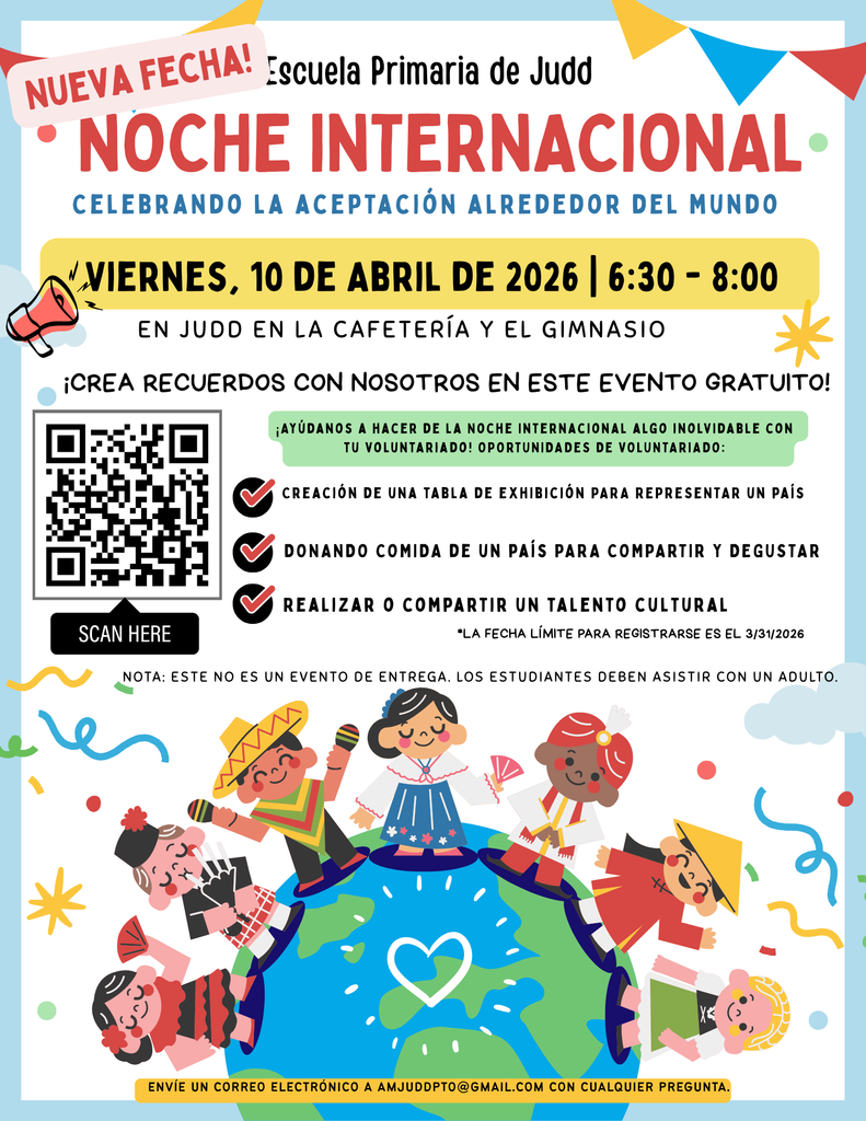 Flyer for International Night