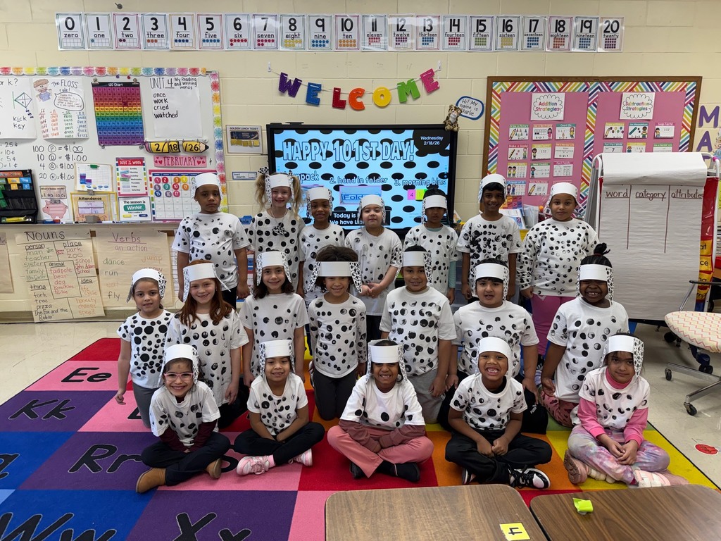 Mrs. Carter's Class pretending to be dalamations