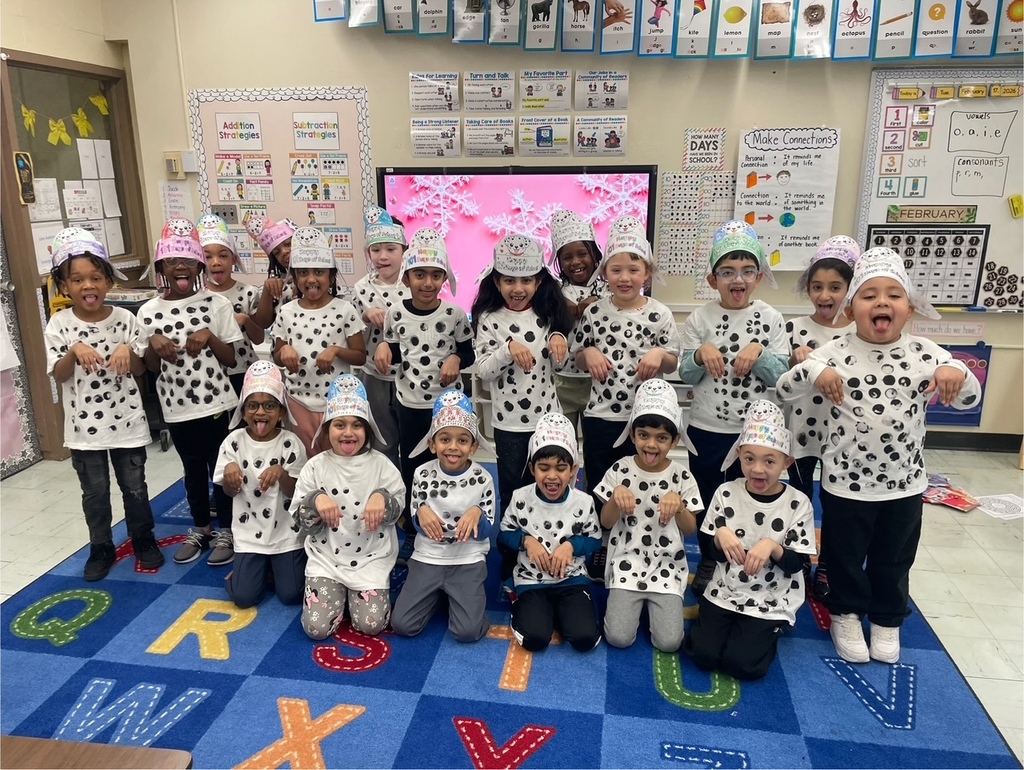 Ms. Wohl's Class pretending to be dalamations