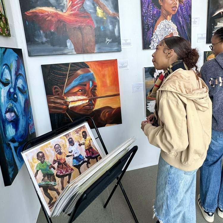 NBTHS students visit the Harlem Fine Arts Show in NYC!