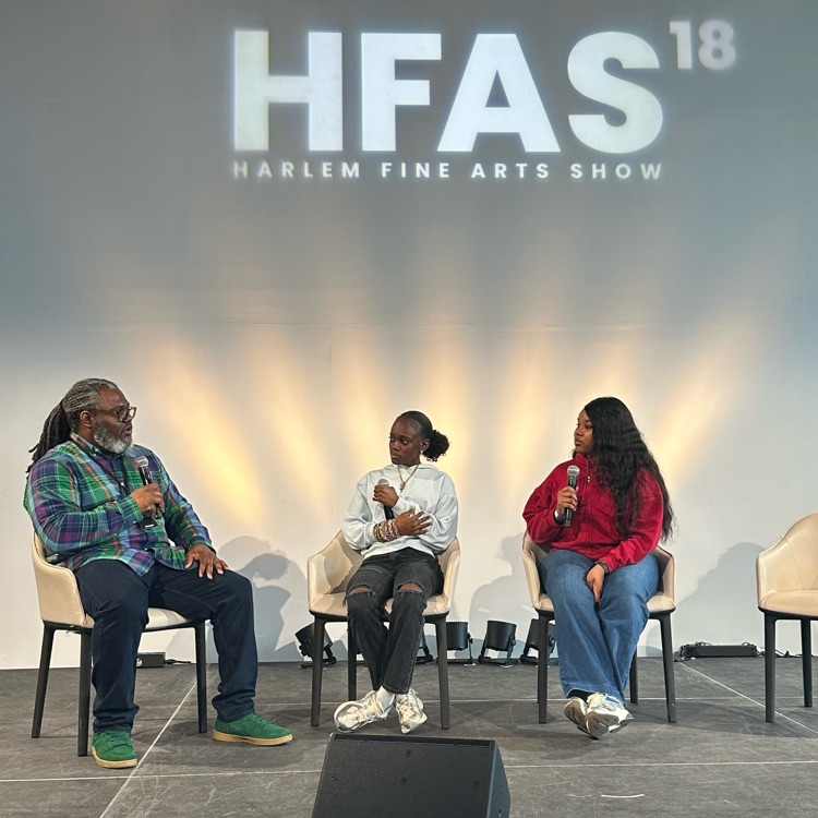 NBTHS students invited up on stage at the Harlem Fine Arts Show in NYC!