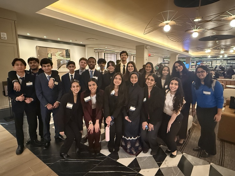 Group of HS Conference Award Winners holding certificates