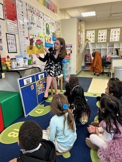 Students being read to 