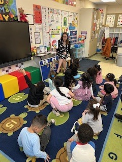 Students being read to 