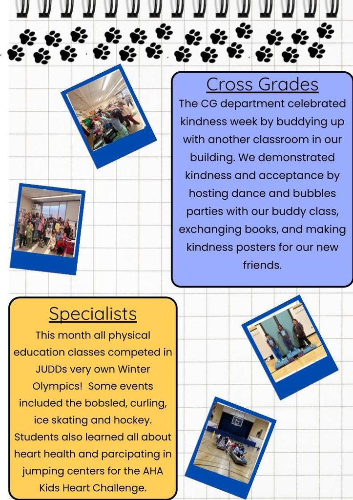 February Edition of Judd Happenings!