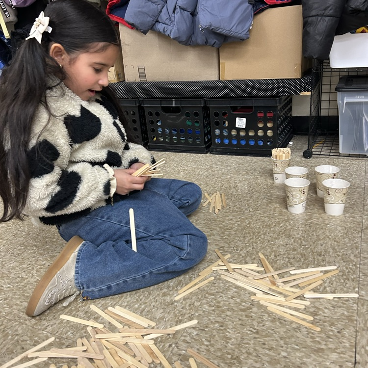 students counting stick in Counting Collections in 2nd grade 