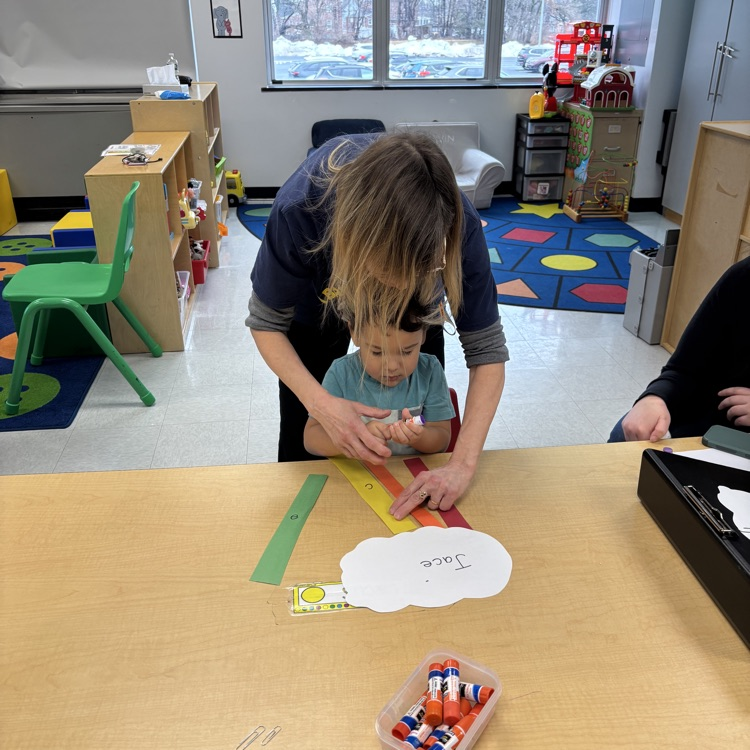 Family doing a craft together