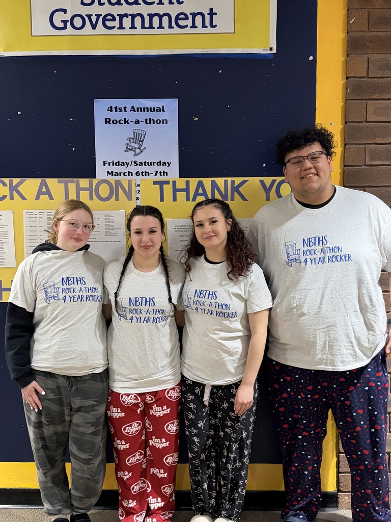 Students wearing 4-year rockers at Rock-a-Thon tshirts