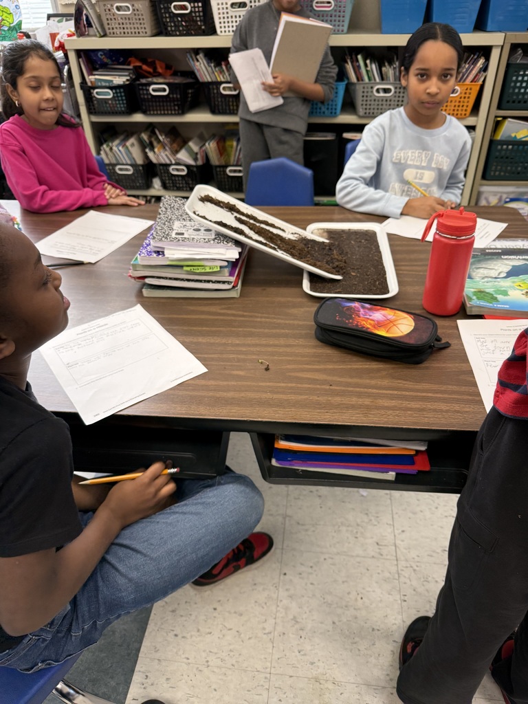 Students working together at desks