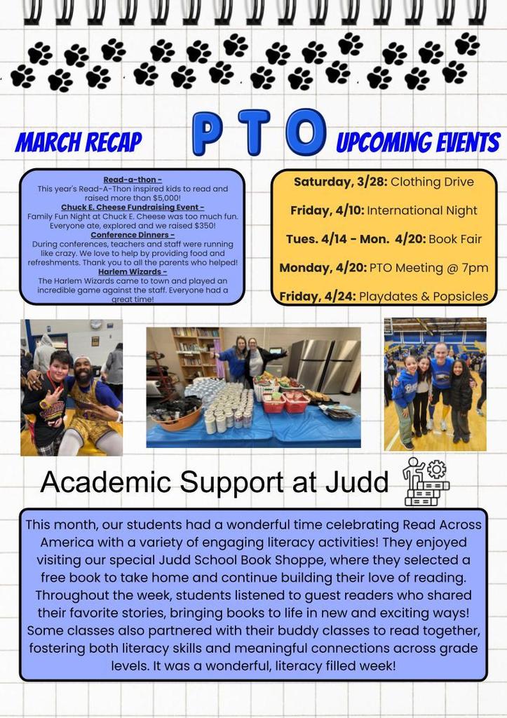 March Edition of Judd Happenings