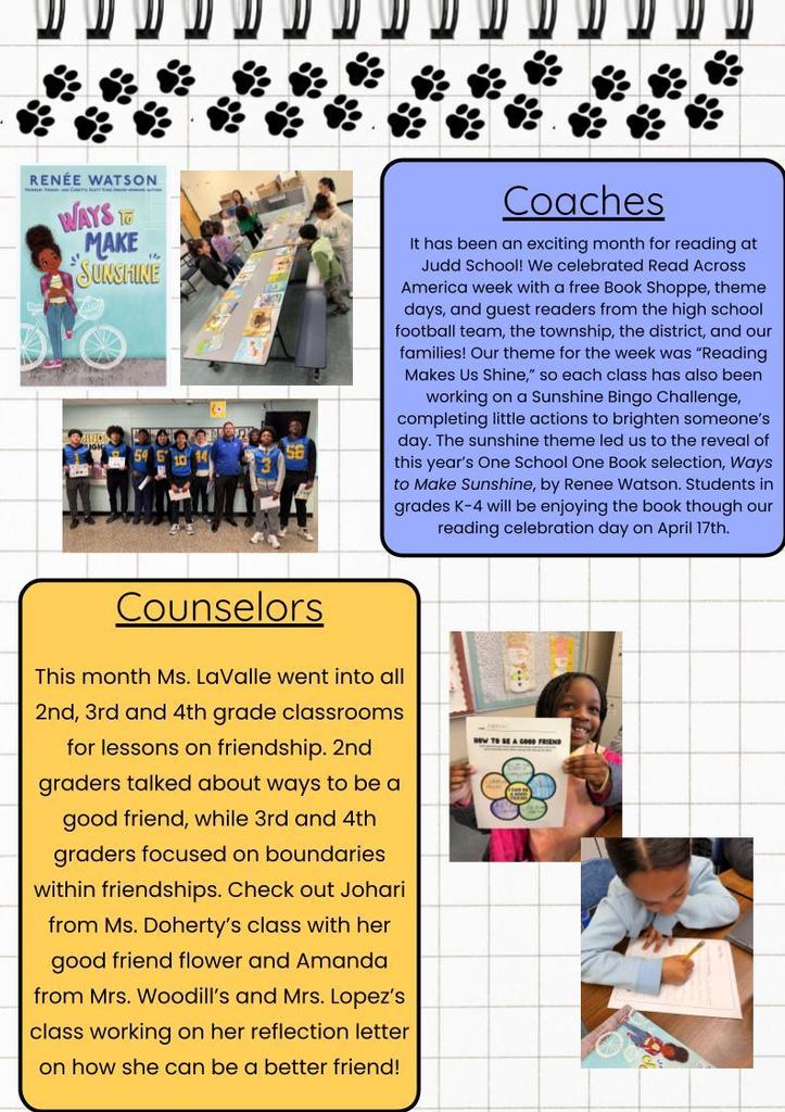 March Edition of Judd Happenings