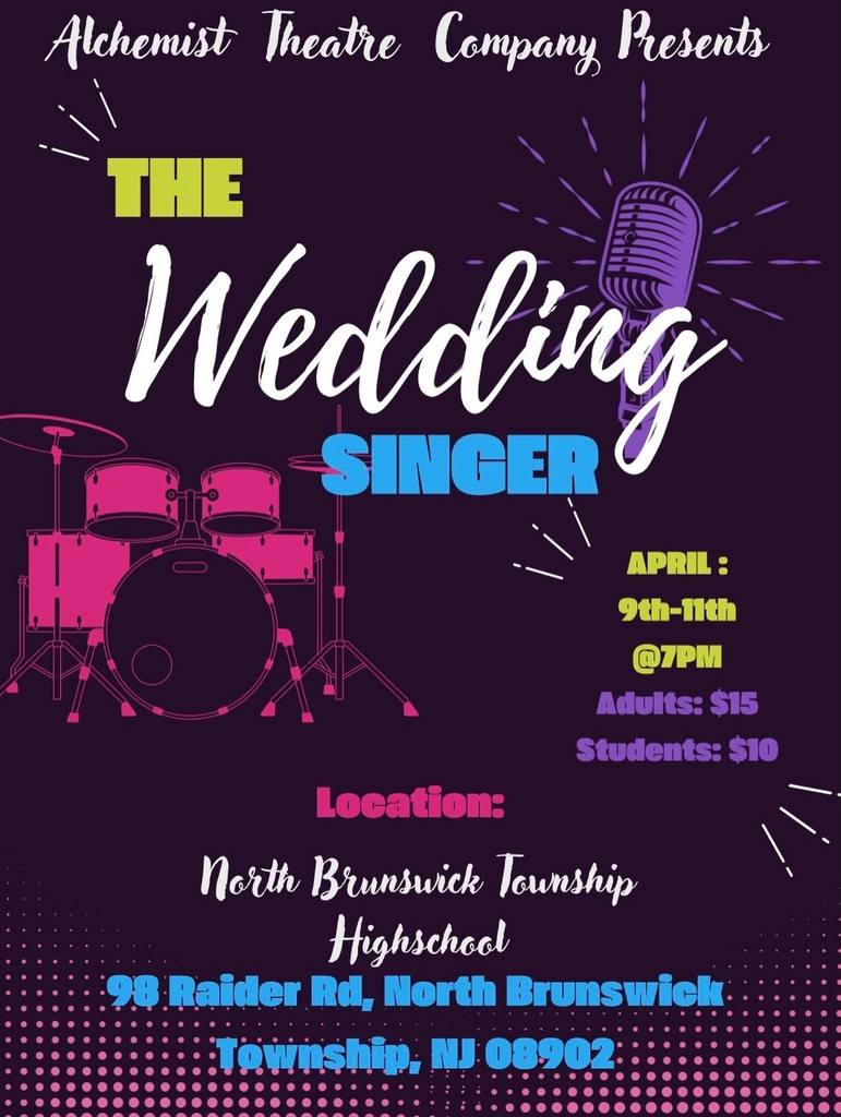 Come see The Wedding Singer @ NBTHS on 4/9, 4/10 and 4/11 at 7pm!