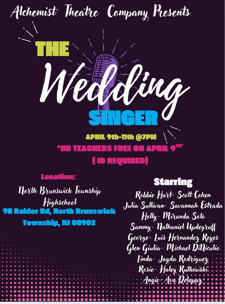 NBTSchools Staff can come see The Wedding Singer for FREE on Thursday 4/9!