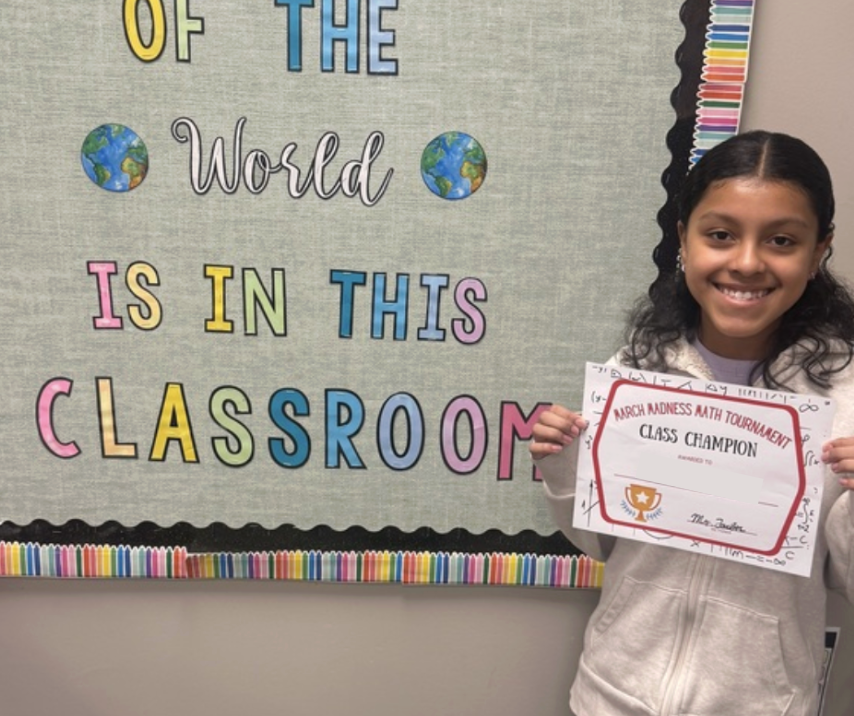 Student with certificate