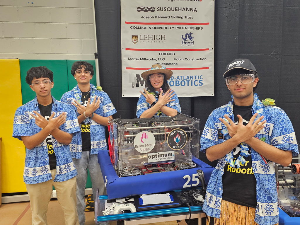 Raider Robotix Drive Team with their robot