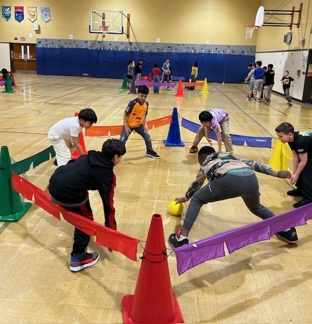 Kids playing Striker Ball!