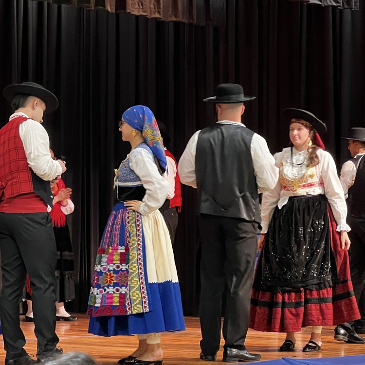 Students dancing at International Night