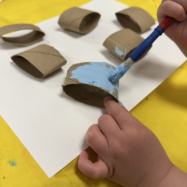 preschool artist in action 