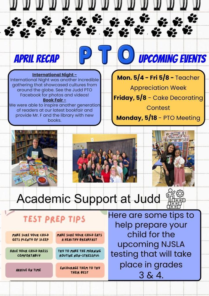 Judd Happenings April 