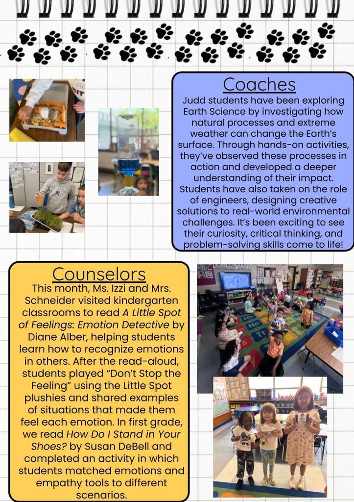 Judd Happenings April 