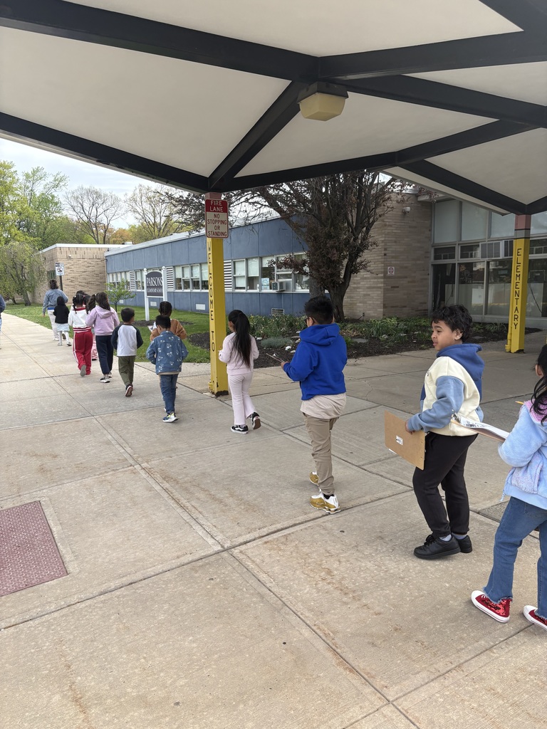 Students in first grade went on a nature walk.