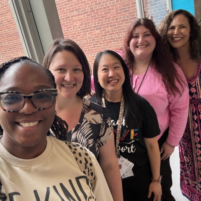 Teachers taking a selfie