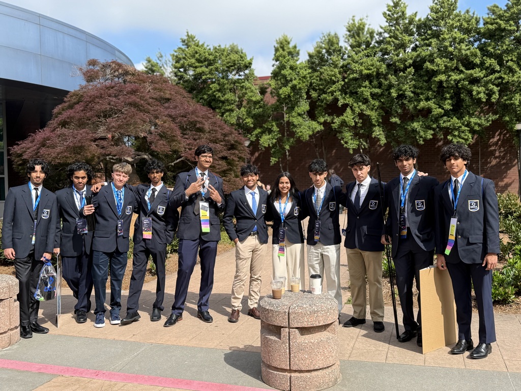 Students dressed up and ready to compete
