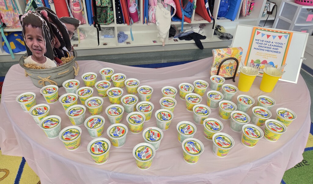 italian ice on a table