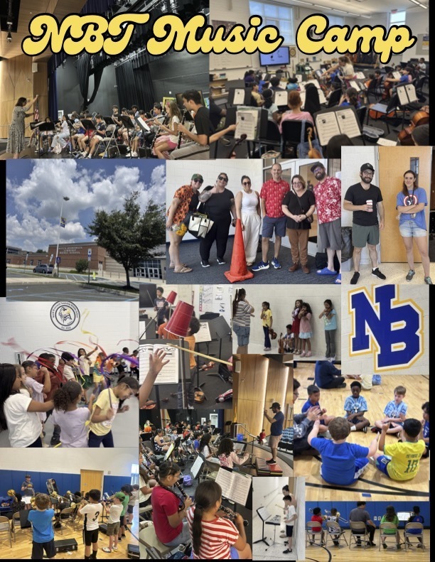 collage of photos of kids at music summer camp