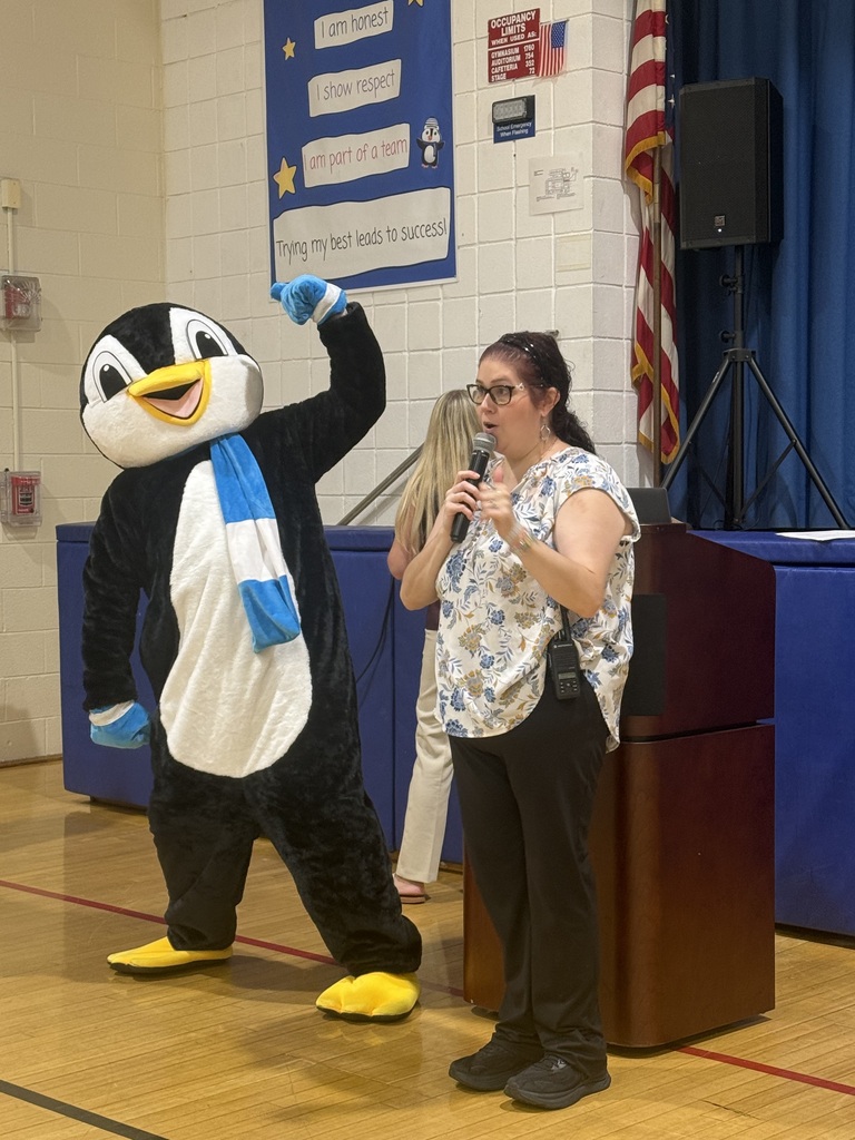 Penguin Mascot with  principal