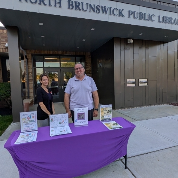 Staff at informational table