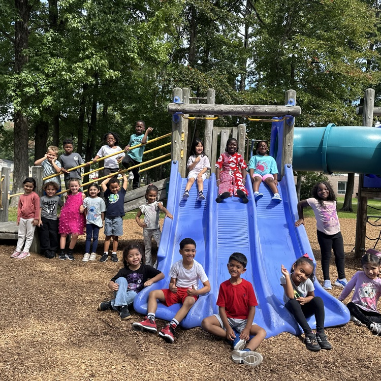 Students on Judd Playground 