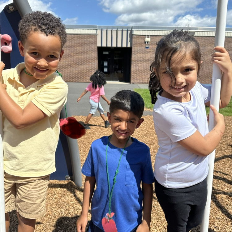 Students on Judd Playground 