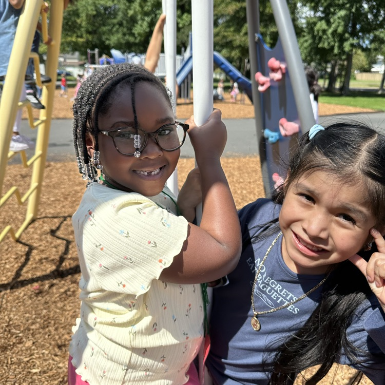 Students on Judd Playground 