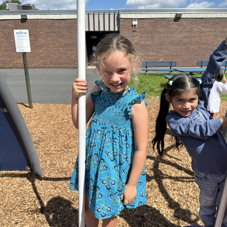 Students on Judd Playground 