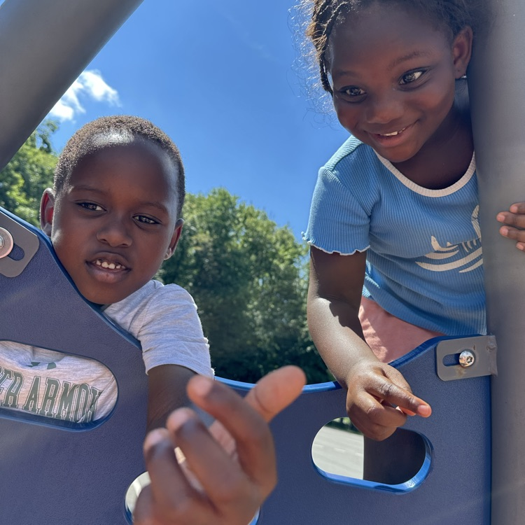 Students on Judd Playground 