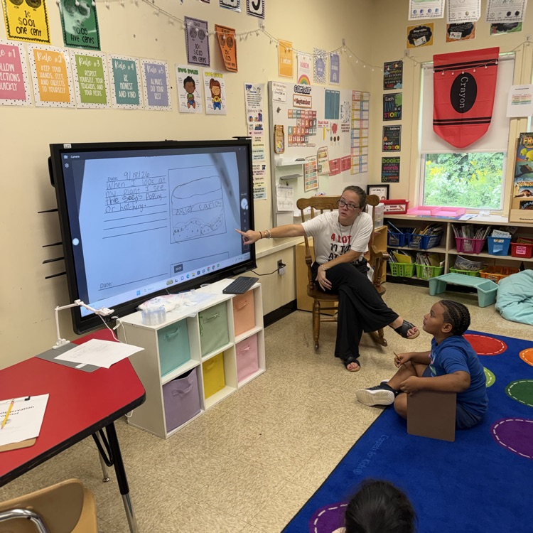 teacher reviewing their work 
