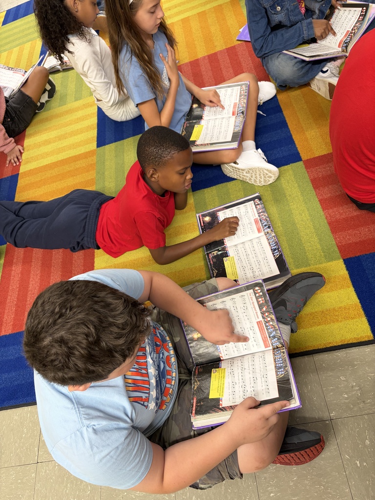 Students in music class