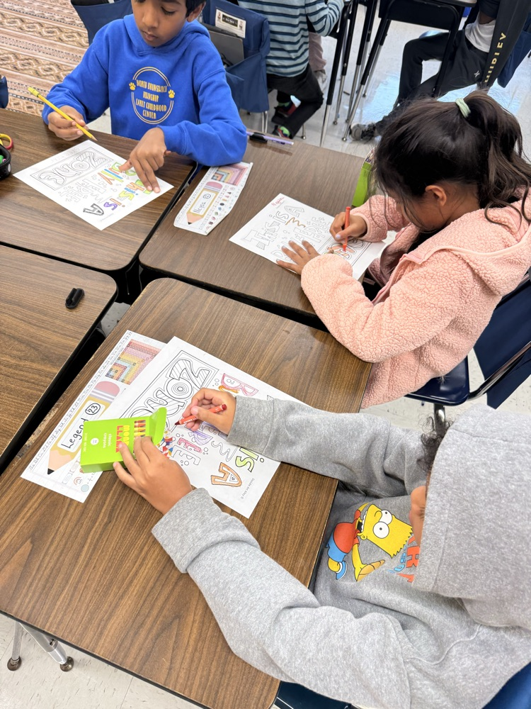 students at work 
