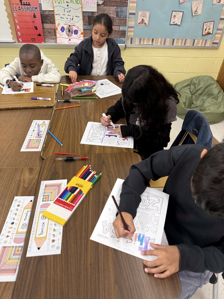 students at work 